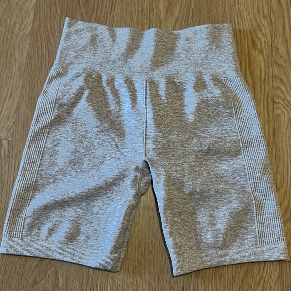 Forever 21 Pants - Forever 21 Light Pink /Gray Biker shorts athletic gear compression